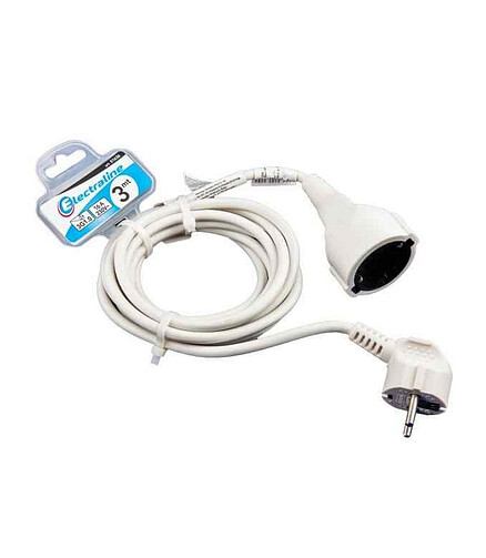 Удлинитель ELECTRALINE 01638 1роз. 3м с/з 16А 3х1,5 438x503 в Материке