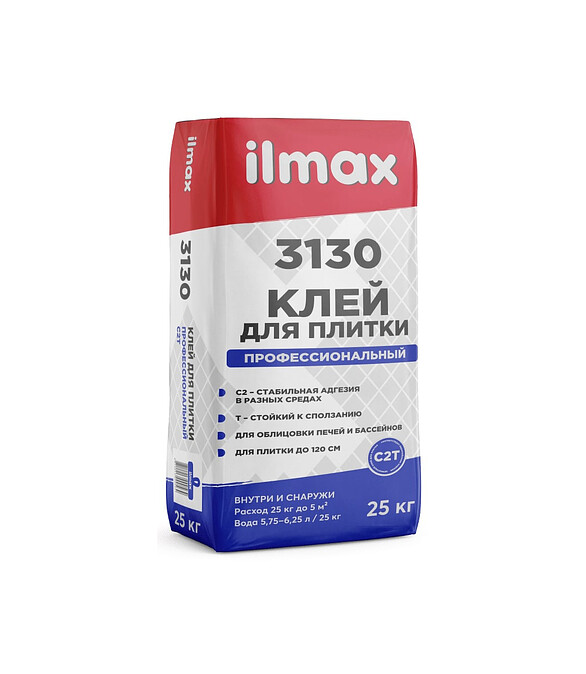 Клей ILMAX 3130 superfix для плитки, 25кг 586x674 Клей ILMAX 3130 superfix для плитки, 25кг 586x674 в Материке