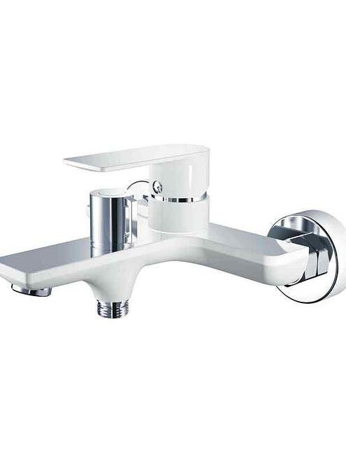 Смеситель HAIBA HB60505-8 (для ванны, короткий излив) белый/хром 495x660 Смеситель HAIBA HB60505-8 (для ванны, короткий излив) белый/хром 495x660 в Материке