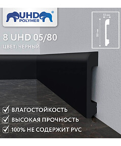 Плинтус SOLID_8UHD_05/80_полистирол ЧЕРНЫЙ-2.4м 238x286 в Материке - Вариант 2