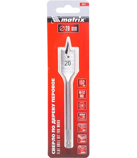 Сверло по дереву перовое MATRIX 20мм 438x503 в Материке - Вариант 2