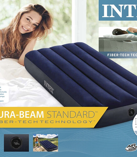 Матрас надувной INTEX (191х76см) Classic Downy арт.64756 438x503 в Материке - Вариант 4