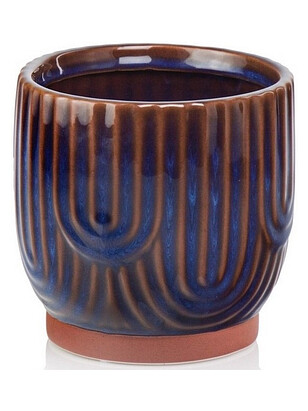Горшок VINTAGE (14*13см) керамика синий арт.05.335.14 238x286 в Материке