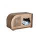 Когтеточка-домик для кошек Меломан (50*31*32см) коричневый
