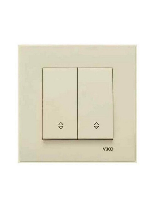 Выключатель прох. Viko KARRE 90963717 2кл. крем 495x660 Выключатель прох. Viko KARRE 90963717 2кл. крем 495x660 в Материке
