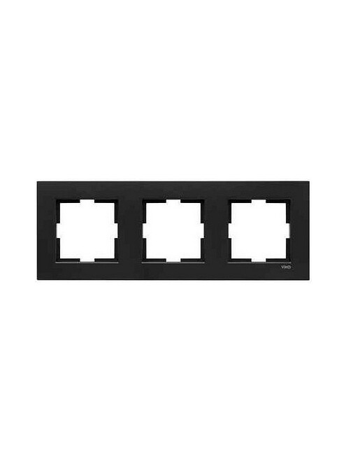 Рамка Viko NOVELLA 92190653 3мест. черный 495x660 Рамка Viko NOVELLA 92190653 3мест. черный 495x660 в Материке