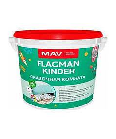 Краска FLAGMAN Kinder белая полуматовая 1,1кг