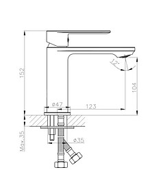 Смеситель HAIBA HB10590 (для умывальника)