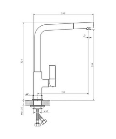 Смеситель HAIBA HB70501-14 (для кухни) хром-бежевый