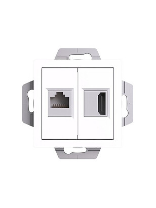 Розетка комп.+HDMI SE ATLAS Design ATN000182 белый 238x286 в Материке