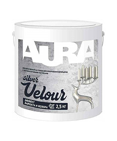 Материал декоративный Aura Velour Silver 1кг