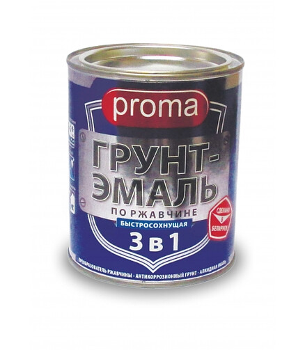 Грунт-эмаль proma ФА-61 3 в 1 тёмно-зеленая, 0,4кг 438x503 в Материке