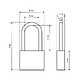 Замок навесной СТАНДАРТ HG-330L (автозапирание)