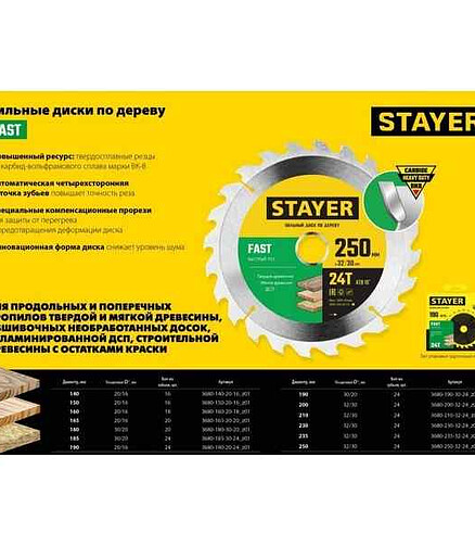 Диск пильный STAYER Fast 140мм 16зуб. 438x503 в Материке - Вариант 2