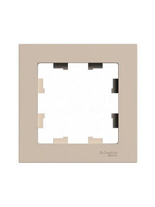 Рамка SE ATLAS Design ATN001201 1мест. песочный 238x286 в Материке