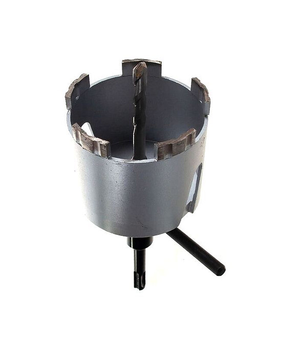 Коронка SDS+ алмазная HILBERG Laser 80мм 586x674 Коронка SDS+ алмазная HILBERG Laser 80мм 586x674 в Материке