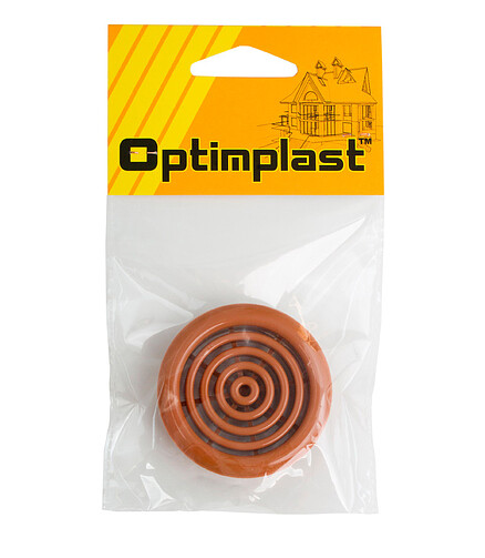 Решетка вент. круглая OptimPlast 48мм вишня 438x503 в Материке