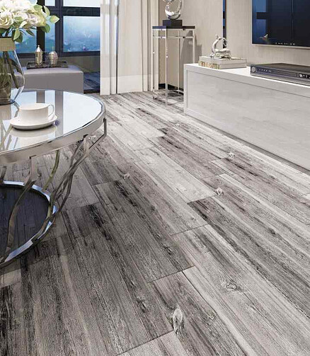 Керамогранит Beryoza Ceramica ЛОНДОН 14,7х59,4 см 1,31 м2 цвет серый 438x503 в Материке