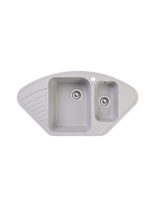 Мойка QUARZ GF-Z 14 (ЕСО-14) угловая 1,5 чаши, 930х500мм серый (без сифона) 495x660 Мойка QUARZ GF-Z 14 (ЕСО-14) угловая 1,5 чаши, 930х500мм серый (без сифона) 495x660 в Материке