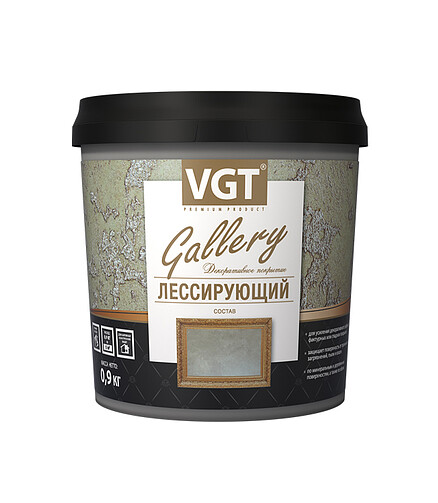 Состав VGT Gallery лессирующий матовый, 0,9кг 438x503 в Материке