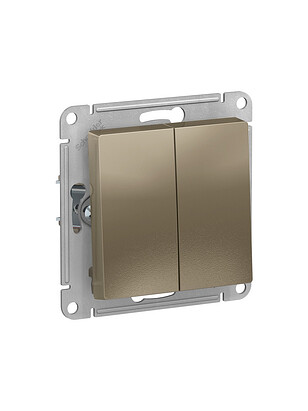Выключатель SE ATLAS Design ATN000551 2кл. шампань 238x286 в Материке - Вариант 2