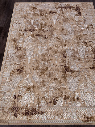 Ковер QUANTUM 03013B Brown/Brown 156*230 238x286 в Материке - Вариант 2