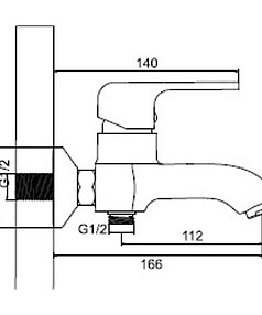 Смеситель L3244 (для ванны, короткий излив)