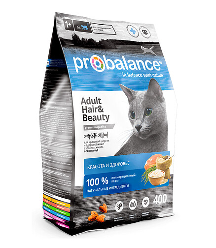 Корм для кошек ProBalance Adult Hear & Beauty (0,4кг) 438x503 в Материке
