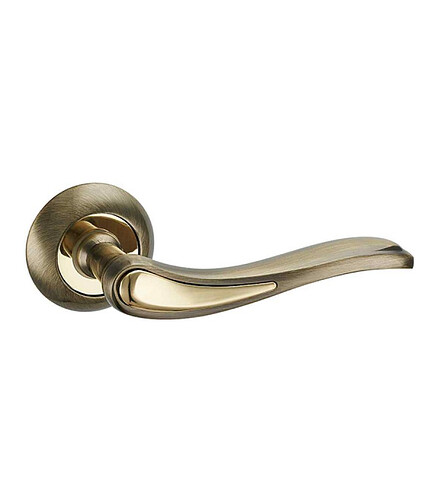 Ручка дверная LOCKIT ВИКТОРИЯ AL (AB/GP), стар.бронза (уп=2шт) 438x503 в Материке