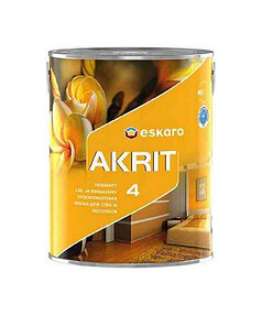 Краска Eskaro Akrit-4 глубокоматовая 2,85л