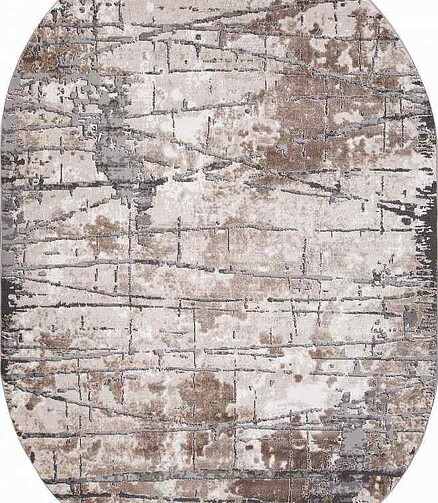 Ковер ARMINA 03802A Grey/Brown 200*290, овал 438x503 в Материке