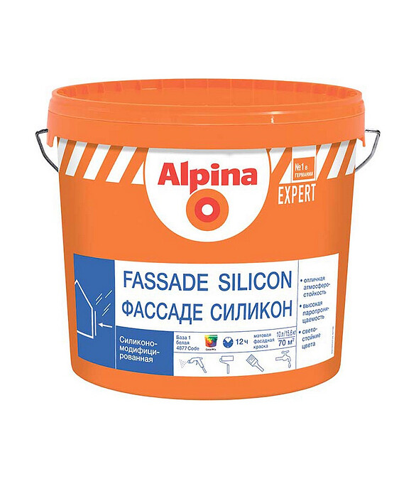 Краска Alpina EXPERT Fassade Silicon Б1 силикон-модифиц, 10л 586x674 Краска Alpina EXPERT Fassade Silicon Б1 силикон-модифиц, 10л 586x674 в Материке