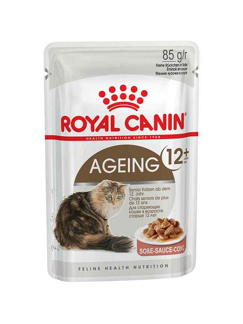 Корм для кошек Royal Canin Ageing+12 кусочки в соусе (85г) 495x660 Корм для кошек Royal Canin Ageing+12 кусочки в соусе (85г) 495x660 в Материке