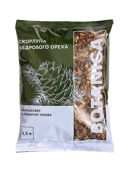 Скорлупа кедрового ореха Botanica (1,5л) 495x660 Скорлупа кедрового ореха Botanica (1,5л) 495x660 в Материке