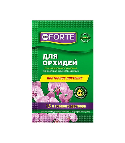 Удобрение BONA FORTE ЗДОРОВЬЕ для орхидей (10мл) 438x503 в Материке