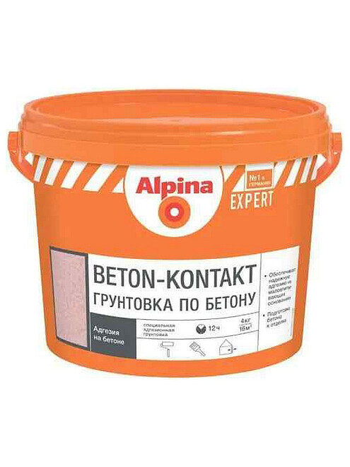 Грунтовка Alpina Beton-Kontakt, 4кг 495x660 Грунтовка Alpina Beton-Kontakt, 4кг 495x660 в Материке