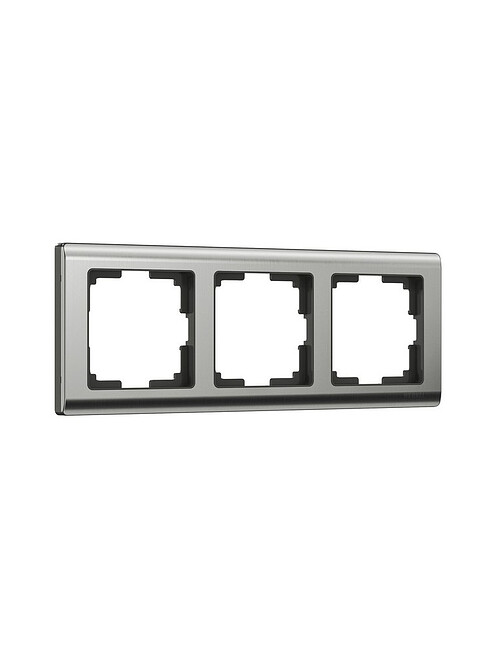 Рамка WERKEL Metallic 3мест. никель 495x660 Рамка WERKEL Metallic 3мест. никель 495x660 в Материке