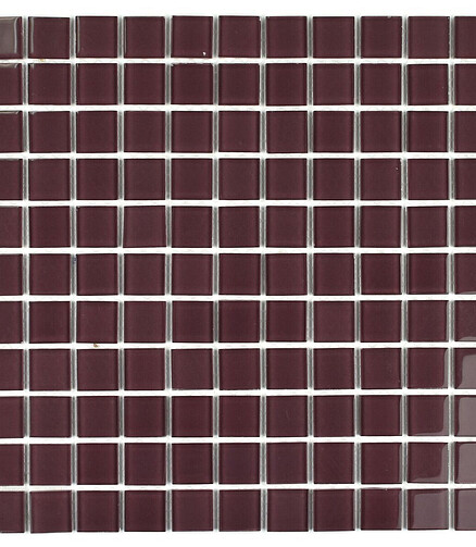 Мозаика стеклянная MIDAS FORMOSA 30х30см цвет violet 438x503 в Материке