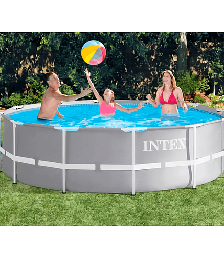 Бассейн каркасный INTEX (427х107см) фильтр-насос+лестница+подложка+тент арт.2672 438x503 в Материке - Вариант 4