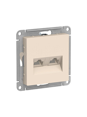 Розетка комп. SE ATLAS Design ATN000285 2мест. беж. 238x286 в Материке - Вариант 2