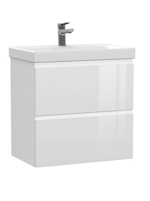 Тумба MODUO SLIM 60 подвесная белая 495x660 Тумба MODUO SLIM 60 подвесная белая 495x660 в Материке