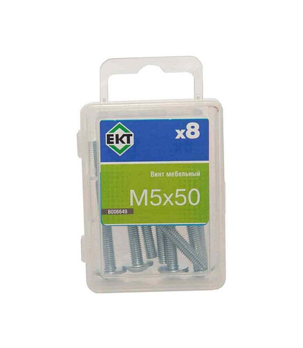 Винт мебельный 5х50 шлиц KOMBI, цинк (уп=8шт) B006649_BOX 438x503 в Материке