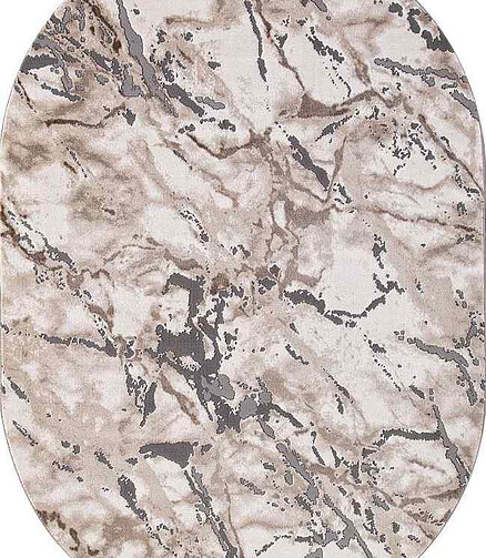 Ковер ARMINA 03819А Grey/Brown 200*290, овал 438x503 в Материке