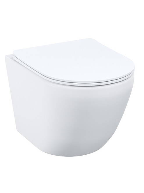 Унитаз BLANCO безободковый подвесной с сиденьем SLIM Duroplast S-Close Easy Fix 495x660 Унитаз BLANCO безободковый подвесной с сиденьем SLIM Duroplast S-Close Easy Fix 495x660 в Материке