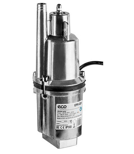 Насос вибрационный ECO CPV-331 15м верхний забор 438x503 в Материке