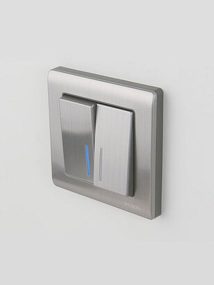 Рамка WERKEL Metallic 1мест. никель 238x286 в Материке - Вариант 3