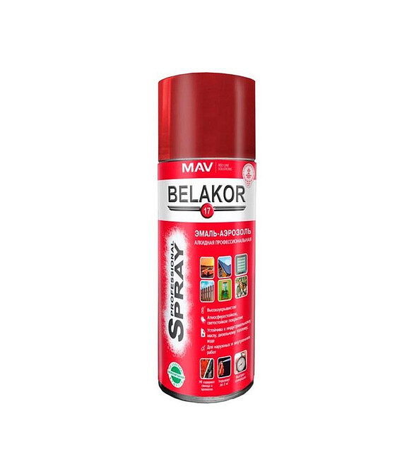Эмаль BELAKOR17 аэроз. алкид. RAL3005 глянцевая, 520мл 586x674 Эмаль BELAKOR17 аэроз. алкид. RAL3005 глянцевая, 520мл 586x674 в Материке