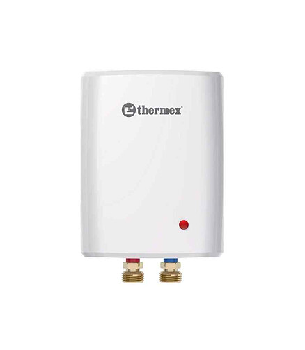 Электроводонагреватель THERMEX SURF 6000, 6 кВт проточный в компл. лейка и шланг 438x503 в Материке