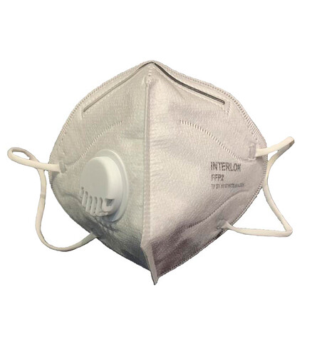 Полумаска INTERLOK FFP2 с клапаном 438x503 в Материке