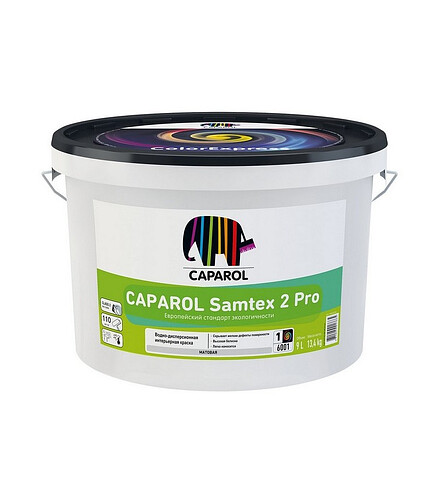 Краска Caparol Samtex 2 Pro Б1 матовая, 9л 438x503 в Материке